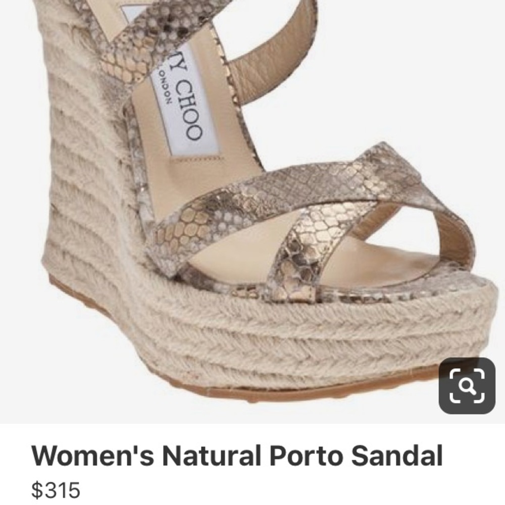 Jimmy Choo Porto wedge sandals